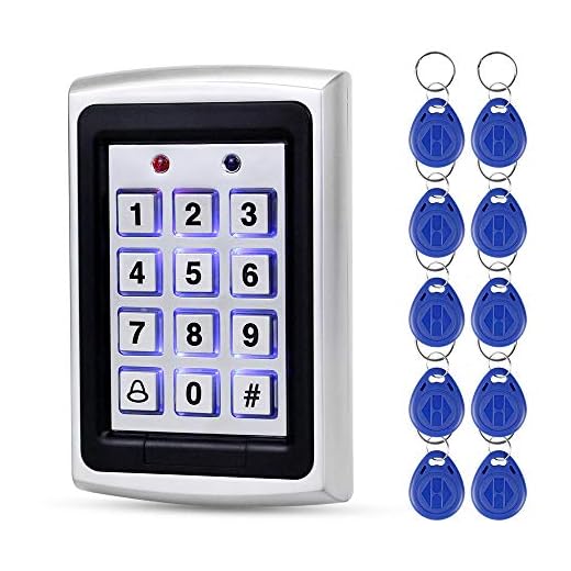 OBO HANDS EM-ID125khz Rfid Keypad Access Controller Ouverture de Porte +10 Clés RFID