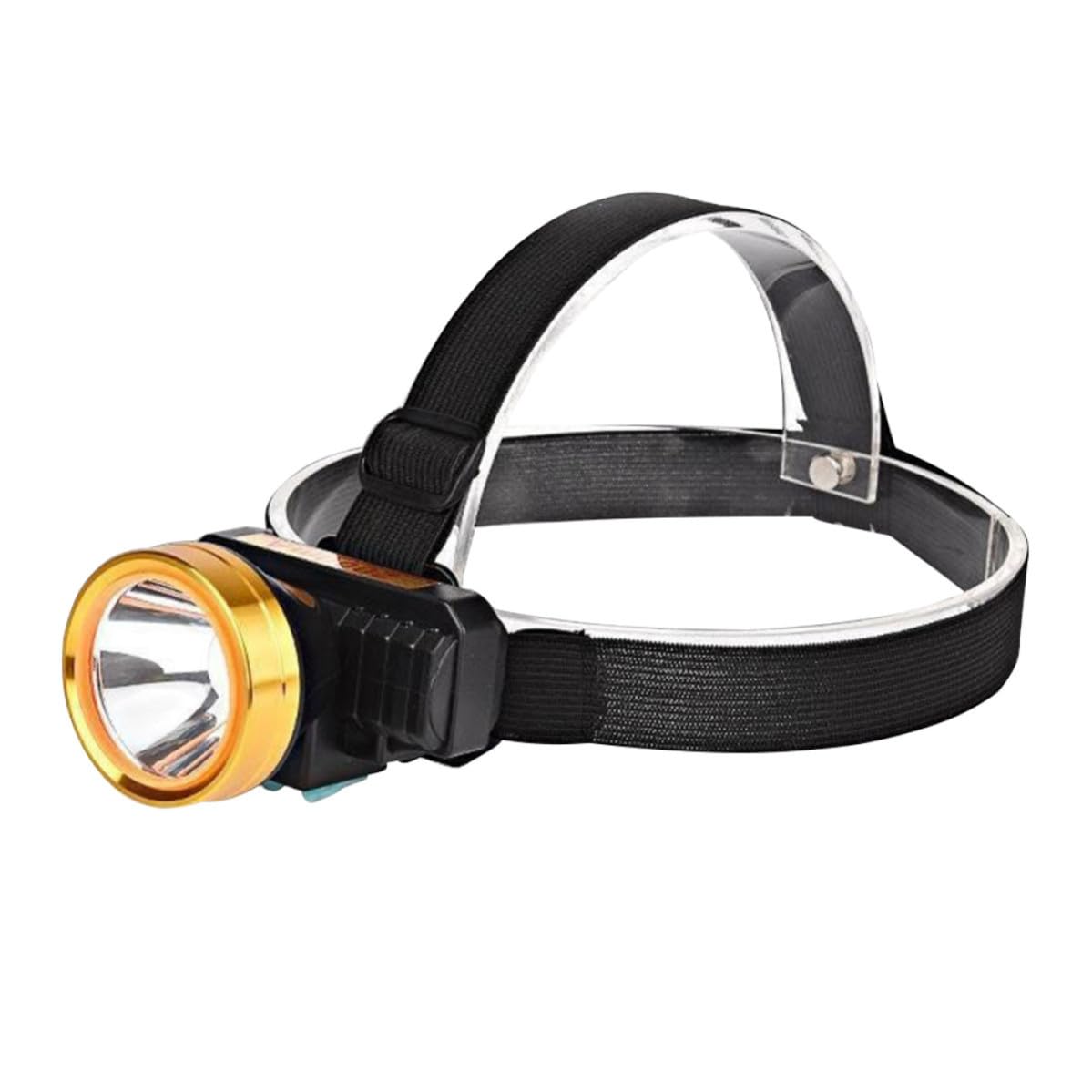 Linterna frontal regulable LALAFINA con batería recargable y chasis de ABS 8