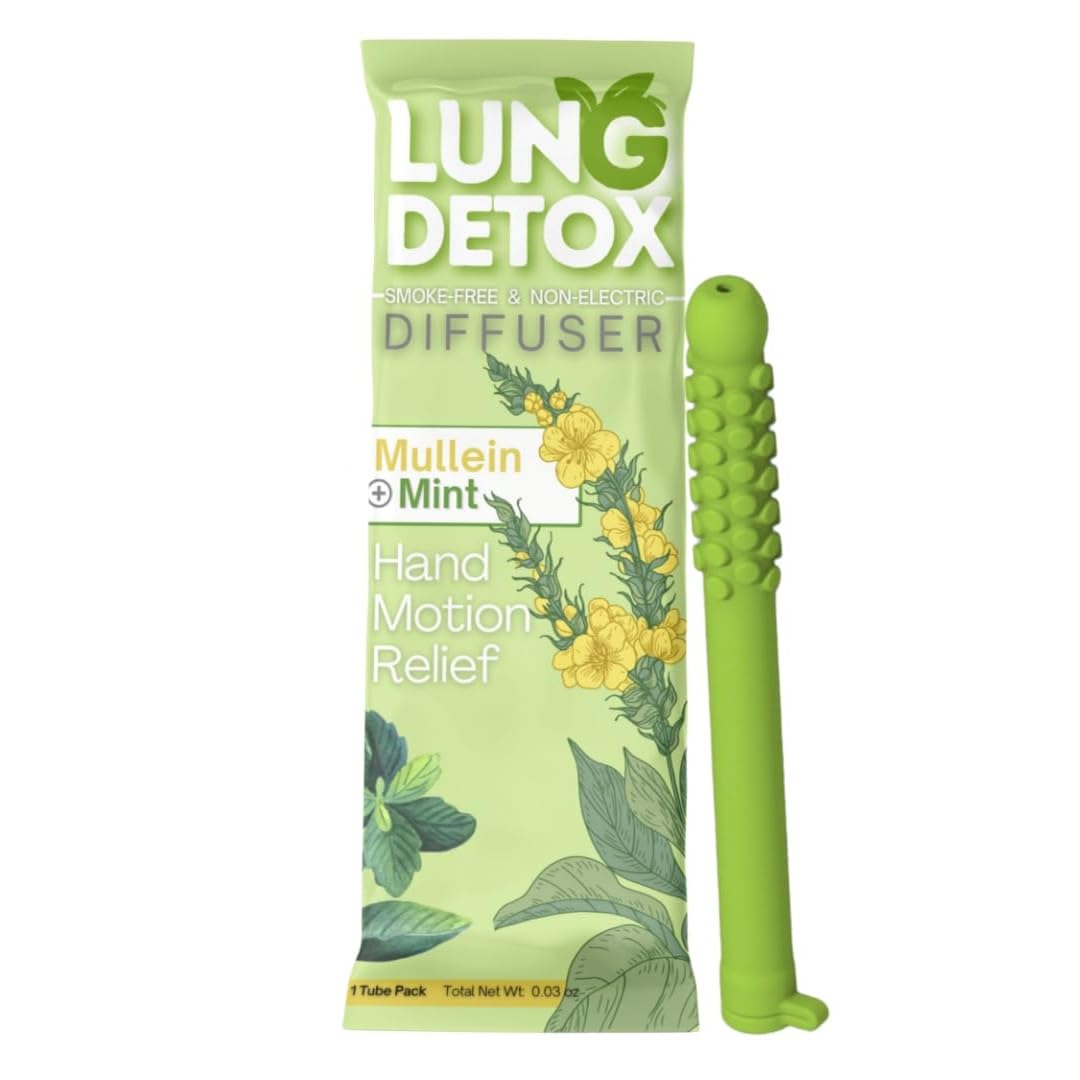 Amazon.com : Mullein + Mint Lung Detox Chewer – Natural Aromatherapy Quit  Smoking Inhaler & Quit Vaping Aid – Nicotine-Free Solution for Craving  Relief, Stress Relief Tool, and Oral Fixation Relief :