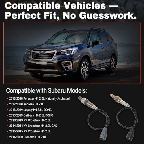 Sensor de Oxígeno 2 PCS Compatible Subaru 2.0L 2.5L miniatura 4