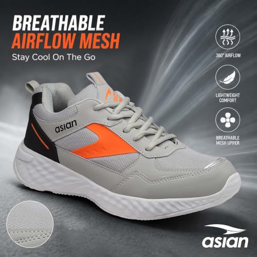 Image of ASIAN Toofan-05 Men's Running Shoes | Breathable Mesh, Soft Cushion Sole, Durable Grip, Lightweight Shoes for Daily Use