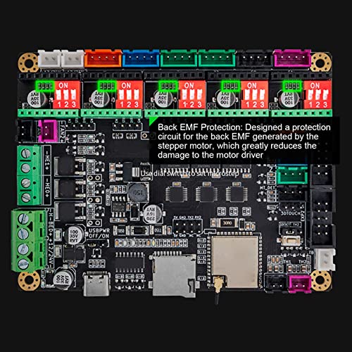 Accesorio de impresión 3D Cryfokt con placa base de control de 32 bits y firmware de alta velocidad 5