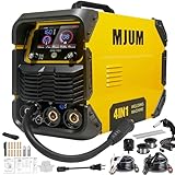 溶接機【革新機能・AI自動提案・1台4役・溶接専門家松本氏監修】半自動溶接機 最大出力160A 板厚12mmまで 100V/200V兼用 電気溶接機 LED液晶表示 ガス/ノンガスMIG/被覆アークMMA/LIFT TIG 定格使用率60％ 電流調整 電圧自動調整インバーター搭載 家具や雑貨DIY 簡単な修理 車両整備 家庭修理に最適 プロも初心者も対応 多機能 小型 日本語取扱説明書付き