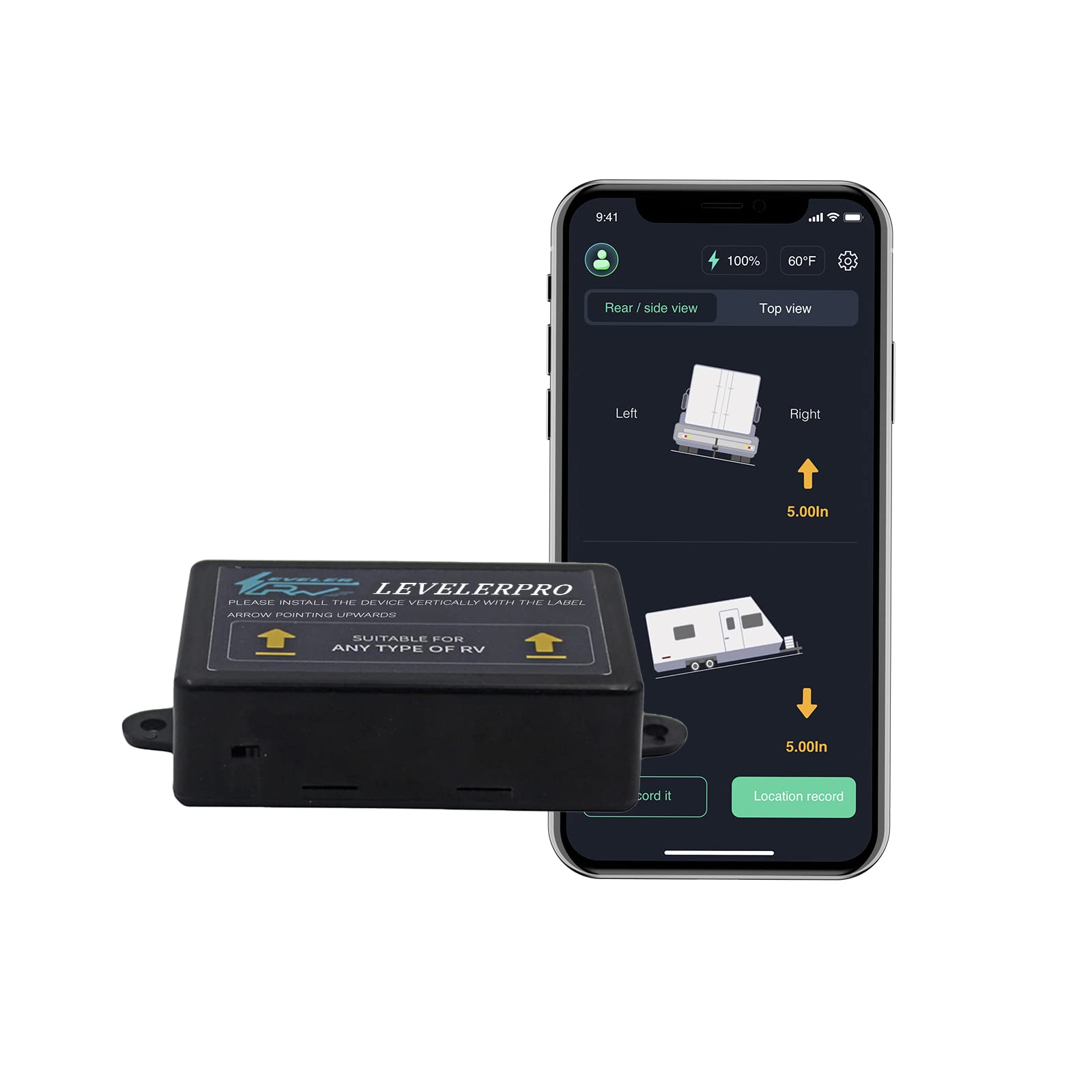 Buy Rhino Storm RVLevelerPRO, Wireless Vehicle Leveling Tool, Bluetooth