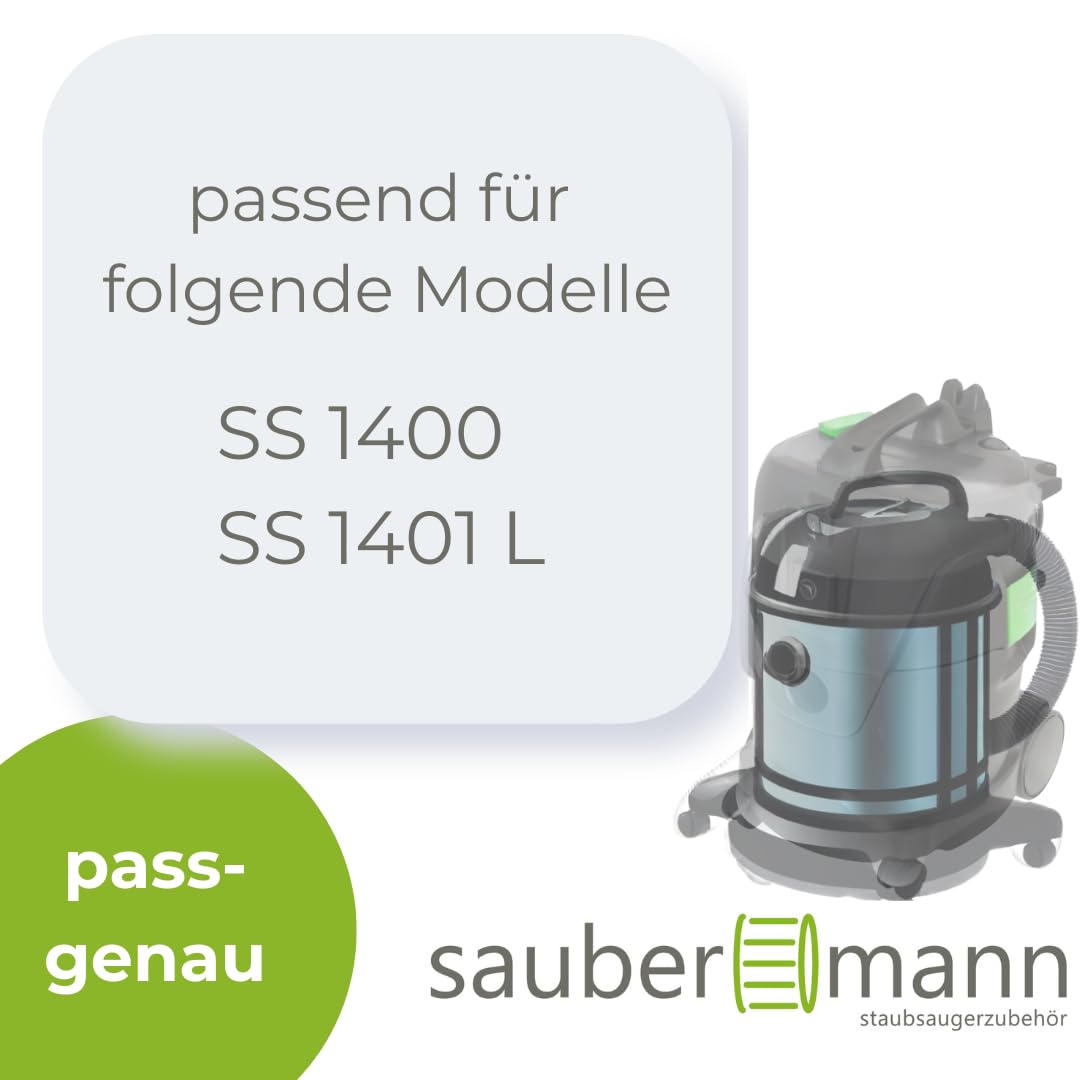 50x Premium Vlies Staubsaugerbeutel kompatibel mit Eibenstock SS 1400, SS 1401 L – Extra Reißfest & Hochleistungs-Filtration, 3-lagiges Mikrovlies