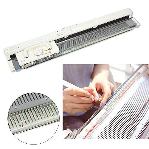 Electronic Knitting Machine, Sk840 Stainless Steel 4.5 Mm Standard Gauge 200 Stitches Smart Weaving Loom Set 3-Needle High Efficiency Knitting Machine Knitter Sewing Accessories For Hat Scarf Sweater #TOP1