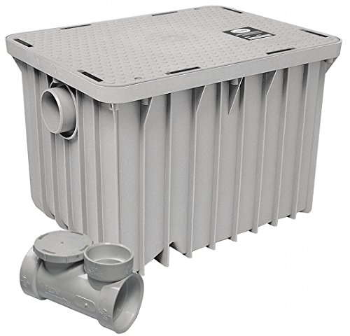 Grease Interceptor, Poly, 2 in, 20 gpm