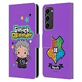 Head Case Designs Licenciado Oficialmente Harry Potter Garrick Ollivander Reliquias de la Muerte XXXIII Carcasa de Cuero Tipo Libro Compatible con Samsung Galaxy S23+ 5G