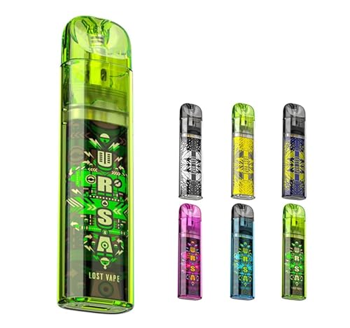 Lost Vape Ursa Art Pod System Kit 800mAh 2.5ml �E���T �A�[�g �|�b�h ���X�g�x�C�v �d�q�^�o�R (Lime Green Pachinko Art)