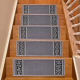 Stair Treads for Wooden Steps Indoor 8.5&rdquo; x 26&rdquo; Slip Resistant Machine Washable...