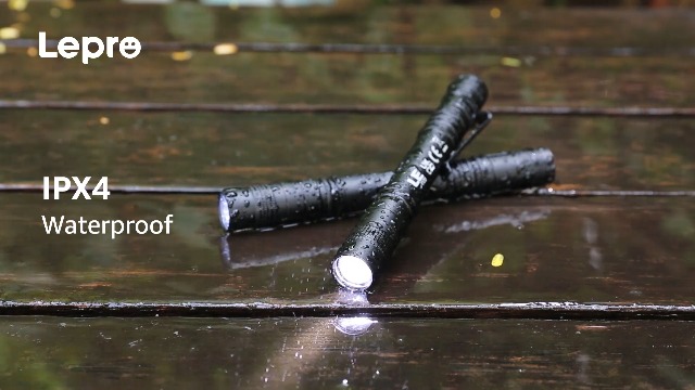 GearLight S100 LED Pen Light - 2 Torce Tascabili Compatte Con Clip, Alluminio, Nero
