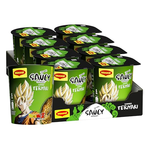 MAGGI Saucy Noodles Teriyaki, 8 Cup da 75g (600g)