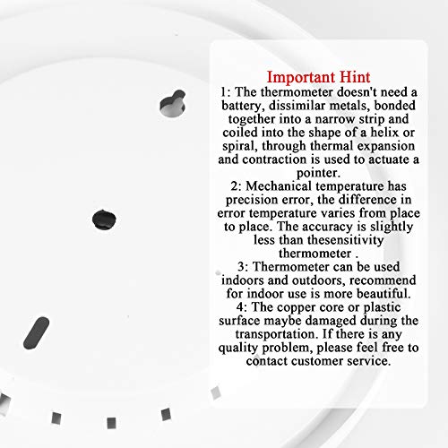 Mumtop Indoor Outdoor Thermometer-Large Wall Thermometer - 10 Inch Weather Thermometers And Hygrometer, No Battery Is Required Wall-Mounted For Patio Home Or Outside #TOP7