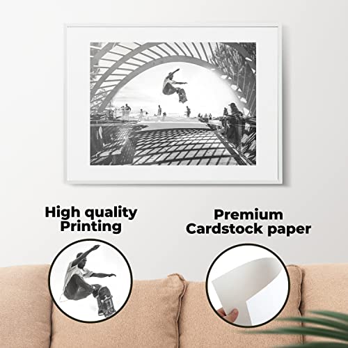 97 Decor Skateboarding Wall Decor - Skater Room Decor, Black White Skateboard Poster, Skate Board Wall Art Prints, Skater Pictures Photo Gifts For Teens Boys Bedroom Decorations (8X10 Unframed) #TOP5