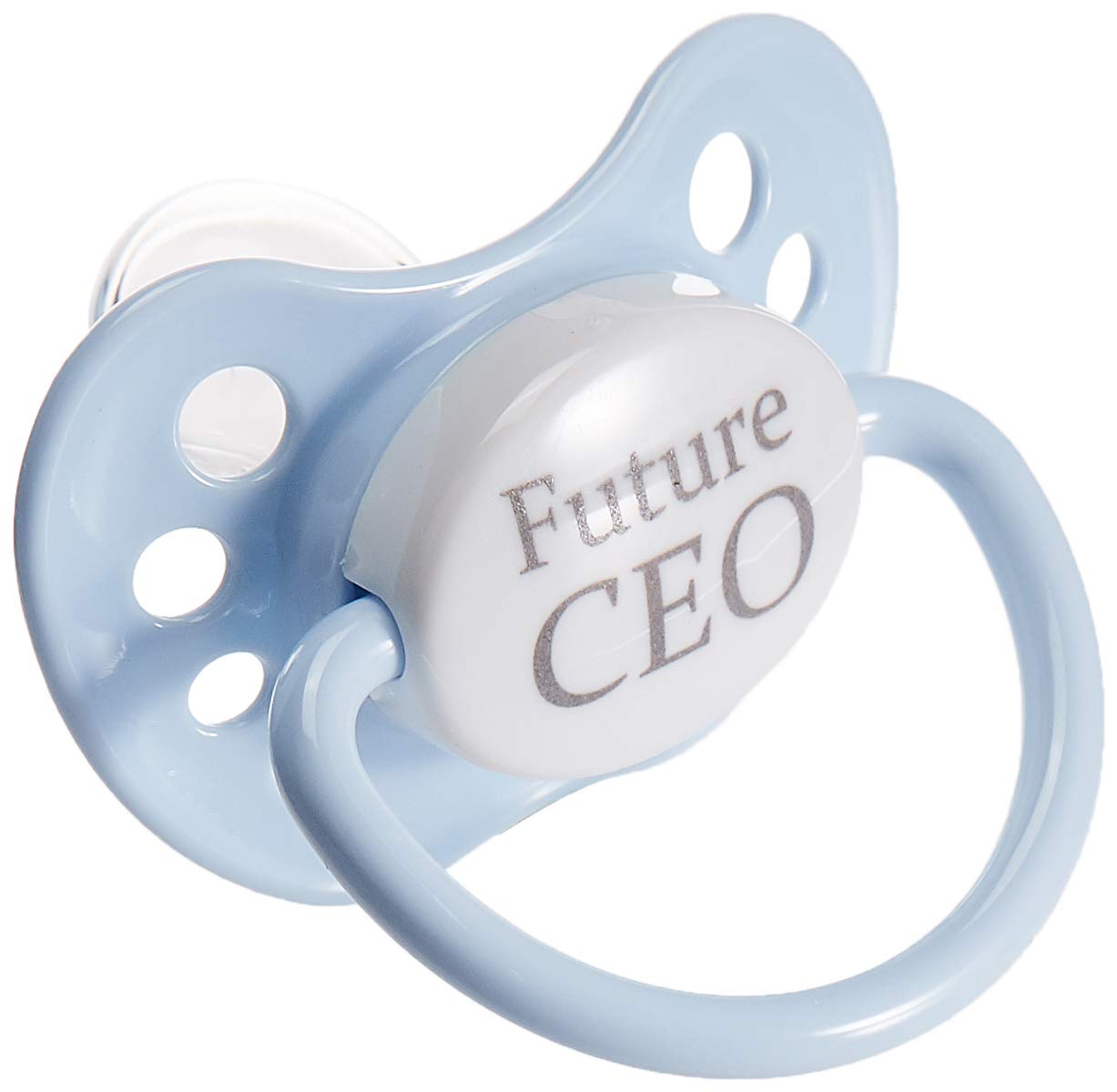 Pacifier -Future CEO- Soft Silicone Dummy Pacifier for Babies 0-6 Months, Baby Pacifiers, Best Pacifier for Breastfed Babies, Teat, Orthodontic Nipple, BPA-Free Silicone Binkies, 1-Count