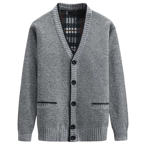 Men's Knitted Cardigan Sweater Shawl Collar Loose Fit Long Sleeve Casual Cardigans Slim Fit Sweaters