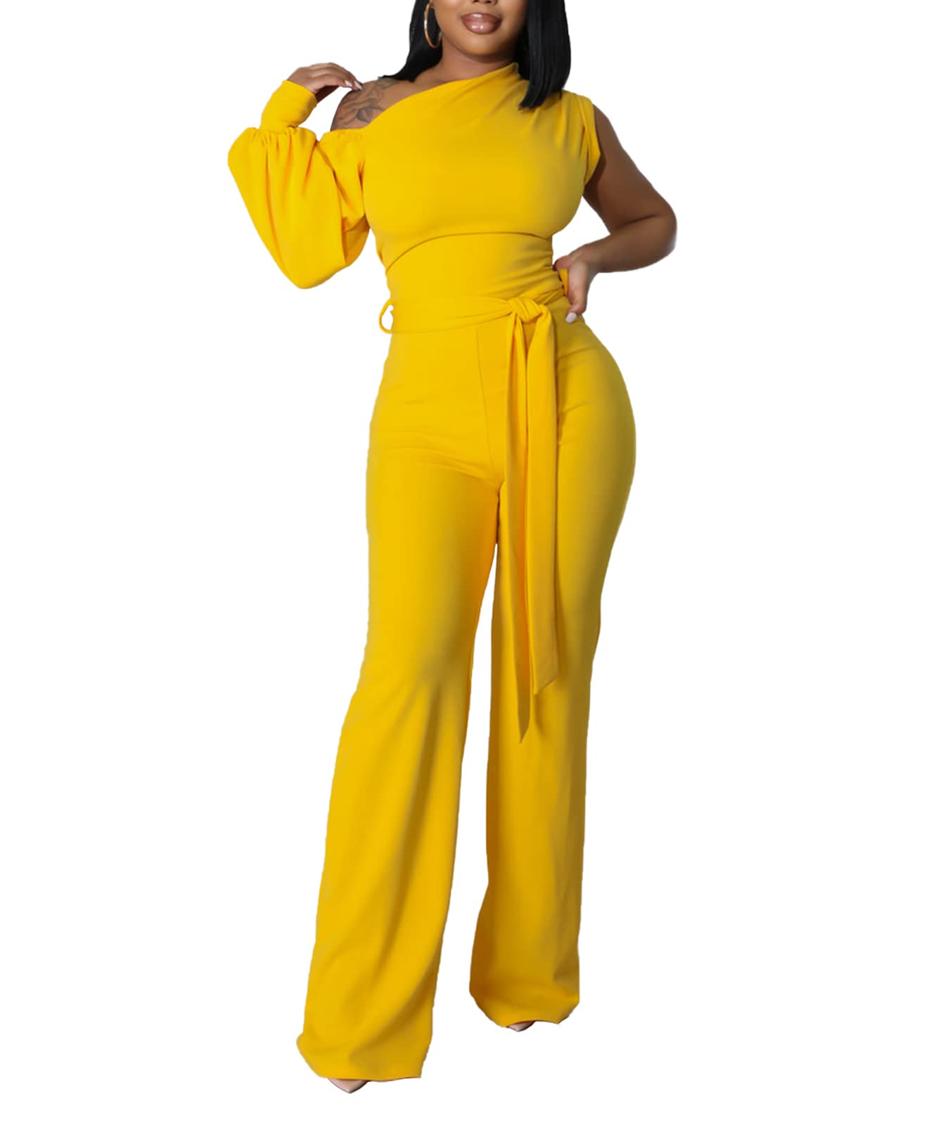 DeftSharpWomen's Summer Sexy Cocktail Party Casual Outgoing Jumpsuit Mixi Club Evening Jumpsuit