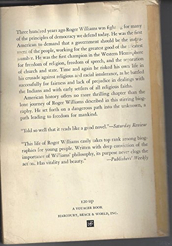 Lone journey: The life of Roger Williams B0007I9UGU Book Cover