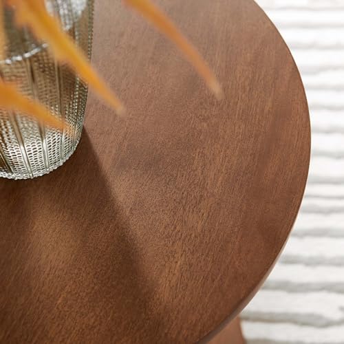 Modway EEI-6573-WAL Lina Round Mango Wood Side Table, Walnut by Modway - Used condition - Image 9