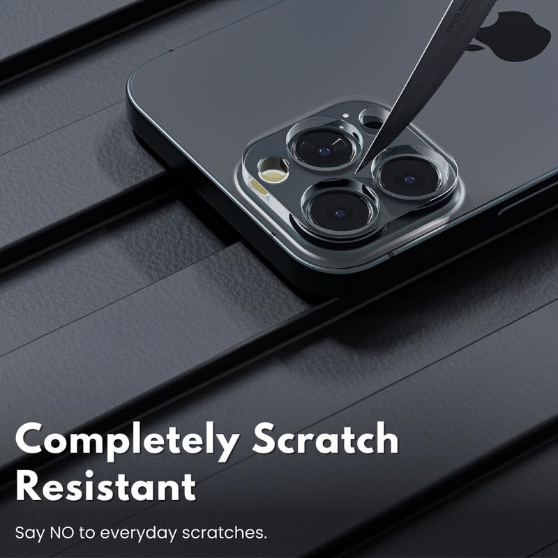 Image of CASEGEAR Clear Camera Lens Protector Compatible With iPhone 15 Pro /15 Pro Max | HD Clarity | Scratch Resistant | Complete Coverage | Easy Installation