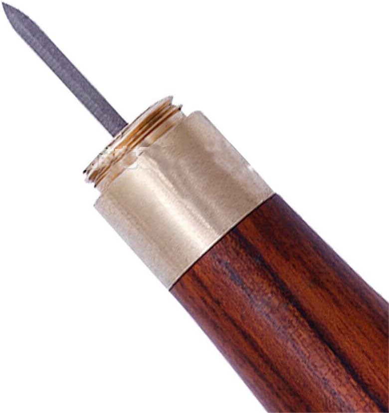 4MM 5MM Diamond Rhombus Stitching Awl Ebony Red Wood Handle Leather Craft Sewing Awl Kits Handmade Sewing Tools DIY Taper - (Color: 5MM)