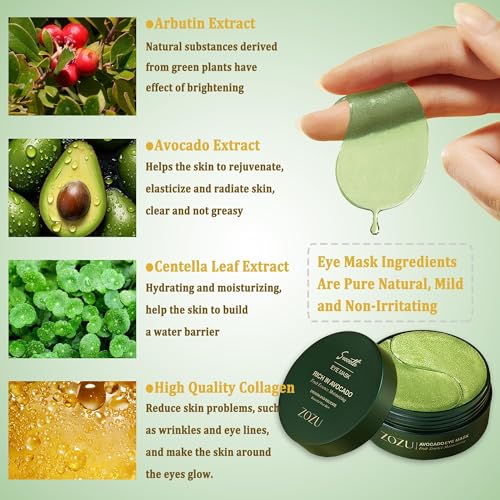 Under Eye Patches, Collagen Under Eye Mask, Dark Circles Under Eye Treatment, Puffy Eyes Bags Under Eyes Removal, Anti-Aging - Image 2