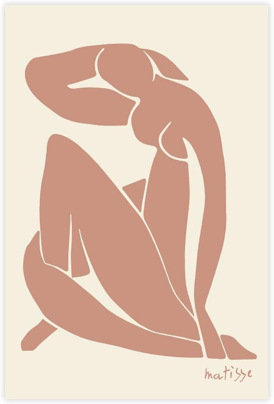 QSDTGHUIKP Henri Matisse Woman Body 40x60cm Frameless Abstract Canvas Wall Print