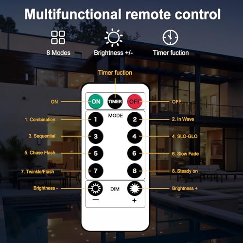 Liyade LED Lichterschlauch Aussen, 20m 200 LEDs Lichtschlauch Außen Innen, 8 Modi & Timer, IP65 Wasserfest Leuchtschlauch Led Schlauch Helligkeit dimmbar für Garten Fest Party Hochzeit (Warmweiß)