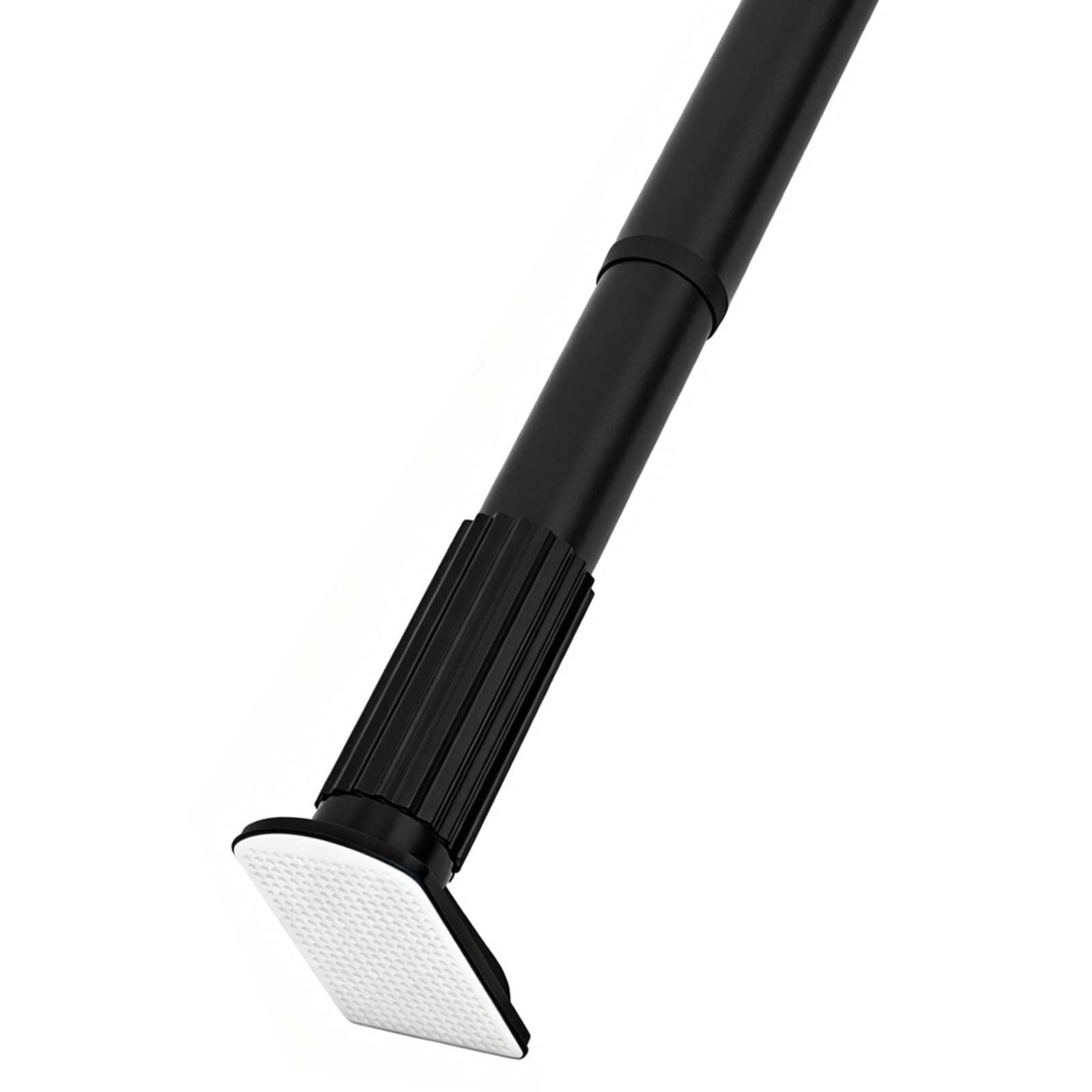 Tringle Rideau Sans Percage Extensible, 78-418 Cm, pour la Maison, la Salle de Bain et les Fenêtres. Résistante à la Rouille et Antidérapante(Black,218-268cm/86-105.5in)