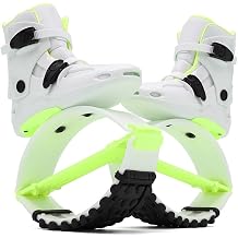 TMDRLELFDF Kangaroo Jump Shoes for Adults, Adjustable Fitness Bounce Shoes, Low Impact Rebound Exercise Boots with 4 Tension Springs, for Weight Loss, Cardio Workout, Balance Training