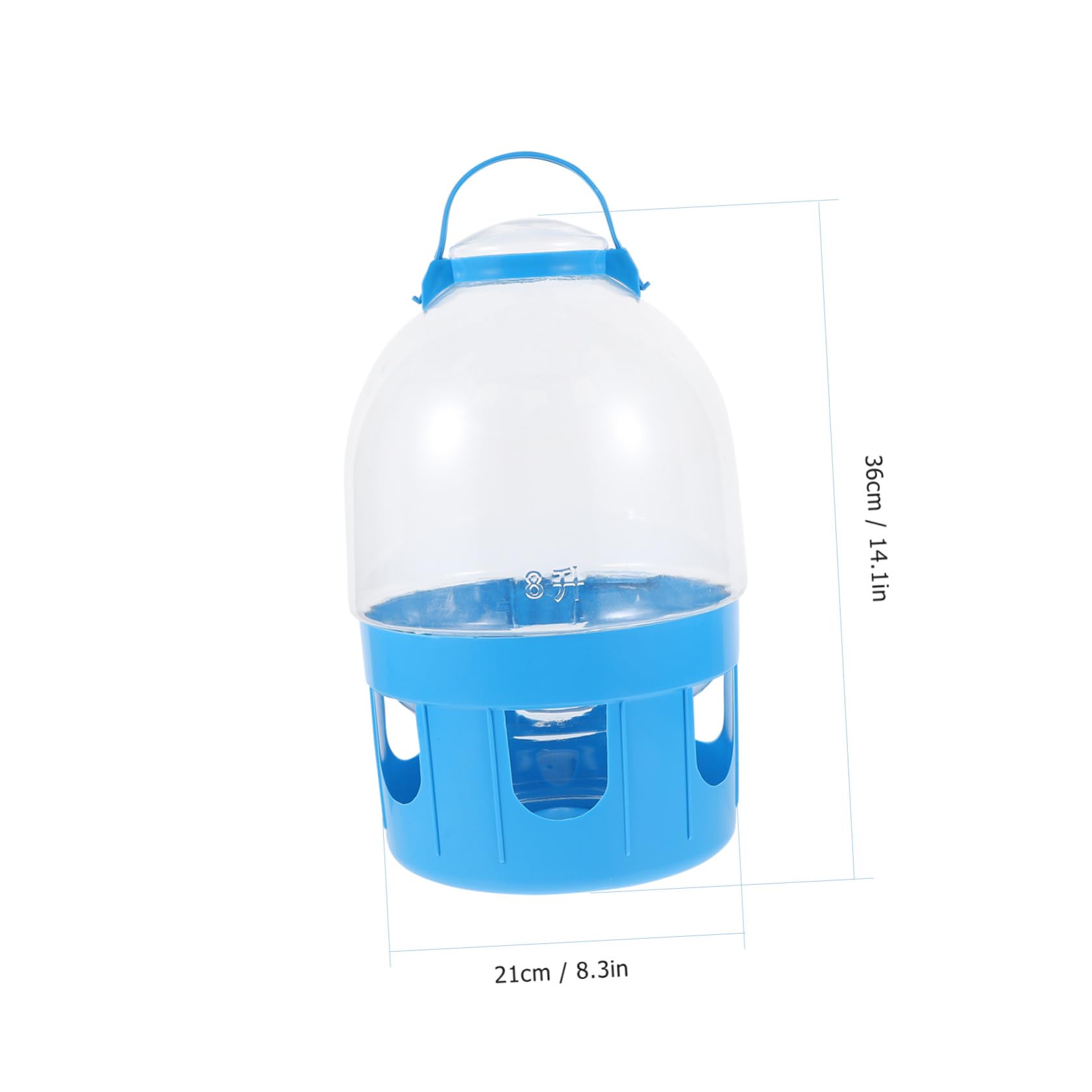 Wasserspender Zufällige Farbe aus PVC Tauben mit Großer Kapazität Abnehmbar und Einfach zu Bedienen für Vogeltränke und Heimdekoration