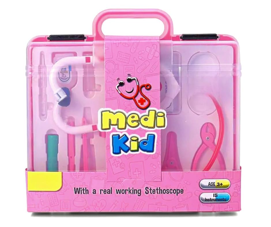 Medi Kid Doctor Playset for Kids, Pretend Play Travelling Doctor Equipments Set, Learning & Educational Toyset for Kids, Boys and Girls 3+ Years Old - Multicolor (B0CJTRKZQB) Amazon Price History, Amazon Price Tracker
