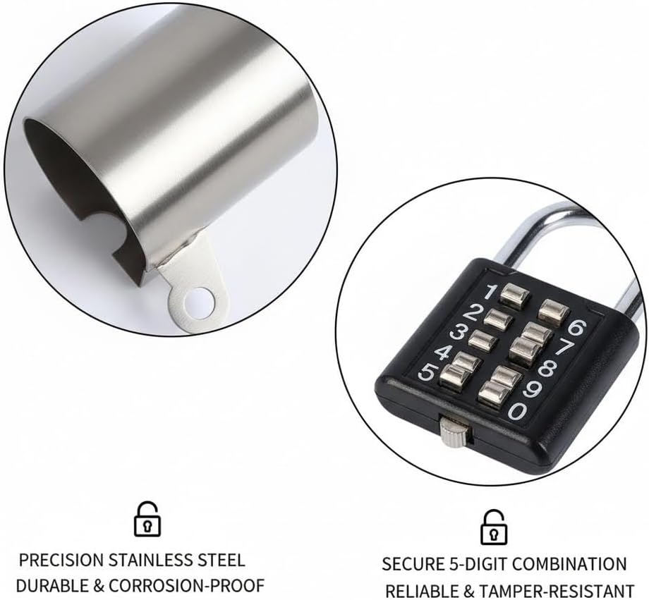 Durable Outdoor Spigot Lock Secure Faucet Lock for Water Theft Prevention Universal Lock for Outdoor Faucet Hose Bib Keyless Design for Garden Hose Safety