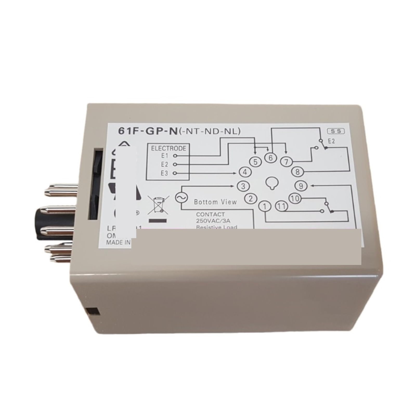 61F-GP-N8 100VAC przekaźnik poziomu cieczy regulator poziomu wody czujnik poziomu odpowiedni do fabryk przemysłowych itp
