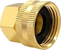 Vista 29 de Hooshing Adaptador giratorio de manguera de jardín de latón 3/4 "GHT a 1" NPT hembra a hembra conector de tuberías