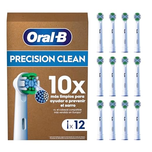 Oral-B Pro Precision Clean Recambios para Cepillo de Dientes Eléctrico, Pack de 12 Cabezales, Blanco - Originales (Tamaño Buzón)