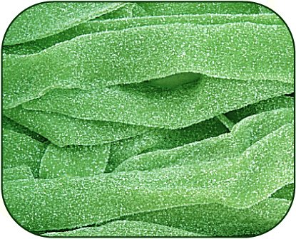 The Nutty Fruit House Sour Belt Collection Gummy Candy (Green Apple, 1 Pound (Pack of 1))