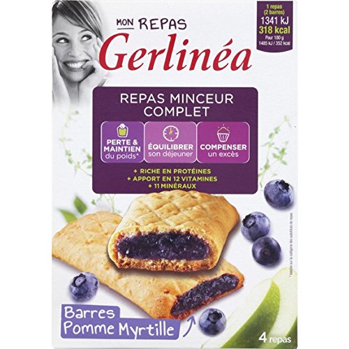 Gerlinéa Barritas de arándanos, comidas adelgazantes, 360 g