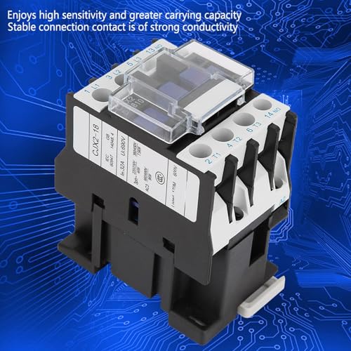 Contacteur CJX2-1810 380V AC pour rail DIN de commande électrique industrielle