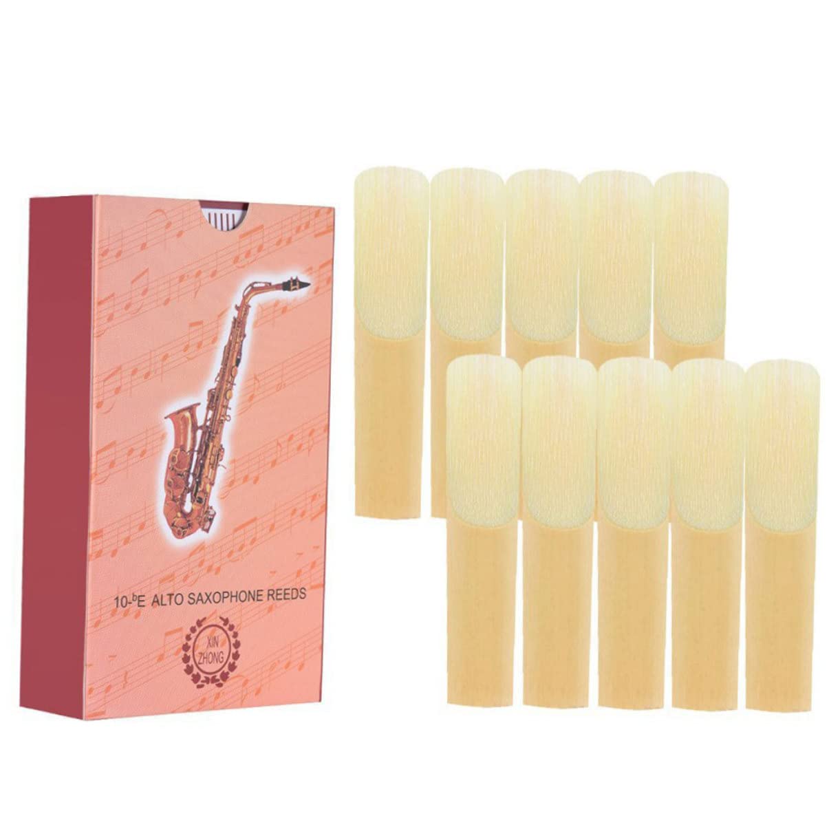 BESTonZON 50piezas Cañas Para Saxofón Soprano Accesorios De Instrumento Musical Repuestos Duraderos Hechos Mano Para Principiantes y Profesionales