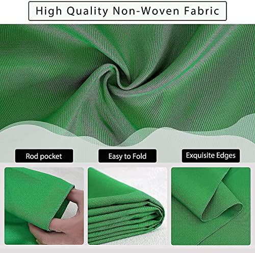 Image of Green Screen Backdrop with Stand, 8FT X 12FT Thick Wide Green Screen Backdrop with 9 FT x 9 FT Wide Photo Backdrop Stand, Photo Backdrop Stand Kit Include Carry Bag