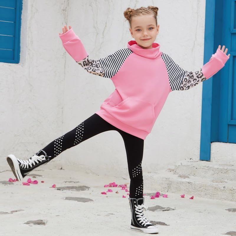 Mirawise Girls Sweatshirt Long Sleeve Hoodie Shirts Pullover Sweater Oversized Cute Clothes Kids Outfits Tops with Pocket - Image 5