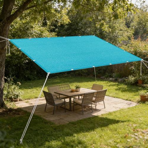 Voile d'ombrage respirant avec oeillets toile protection solaire