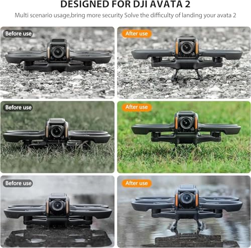 Train d'atterrissage pour drone Avata 2 avec pieds extensibles et pliables - 2