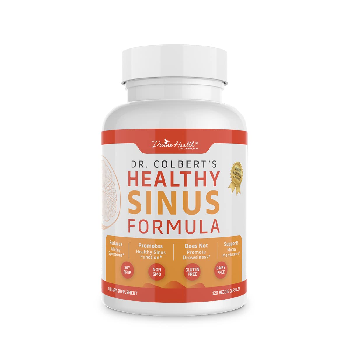 Divine HealthDr. Colbert, MD Healthy Sinus Formula Allergy & Sinus Support | 60 Servings