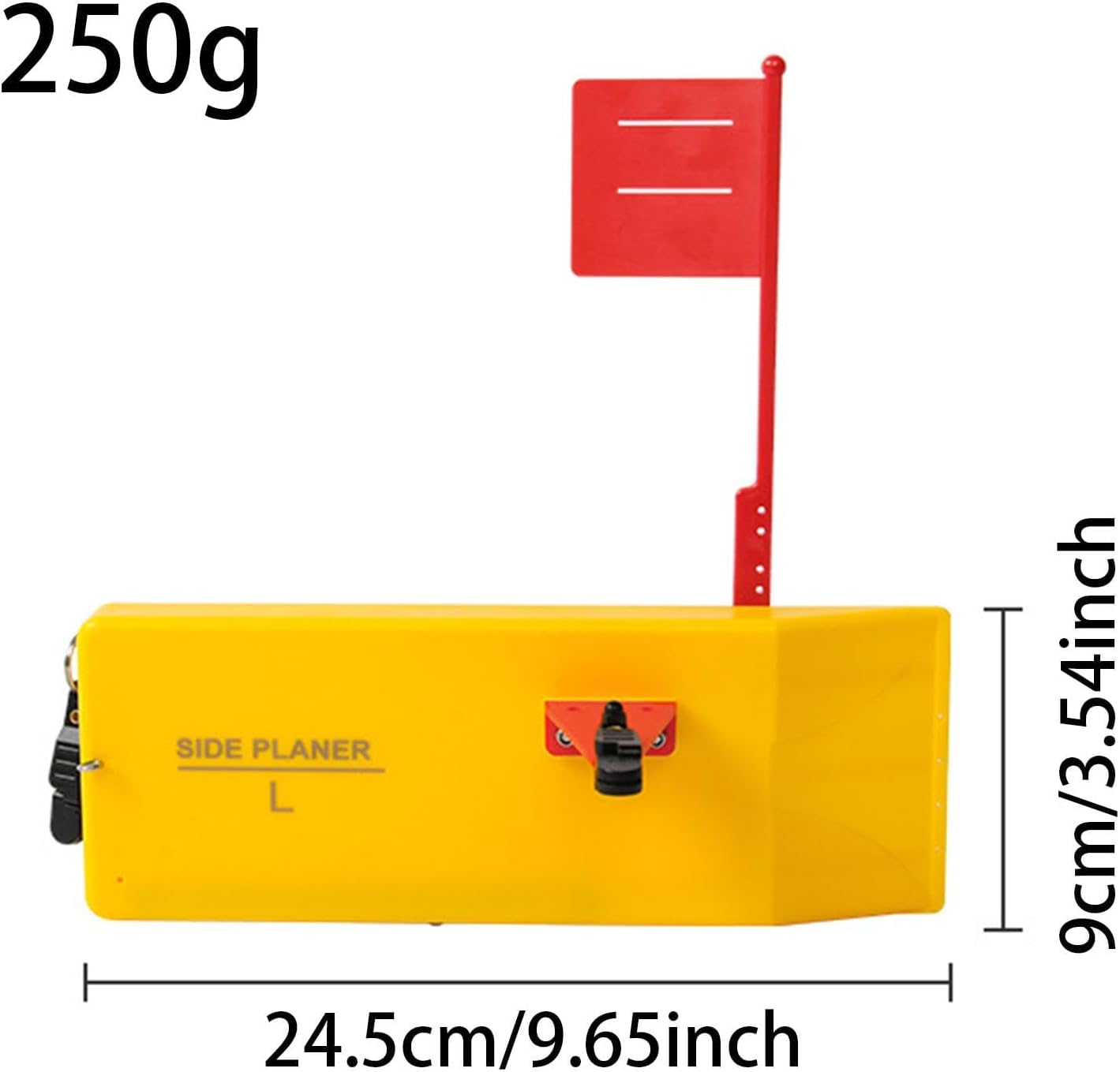 2 Pack Planer Board for Fishing, Fishing Tool Fishing in Line Side Clip Medium Side Planer Board Quick Grip Snap Release for Trolling Boat Fishing Towing, Inshore Offshore Trolling Dragging