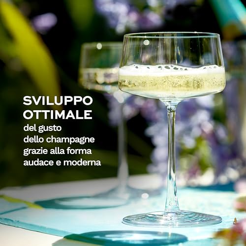 Stölzle Lausitz Coppe Champagne Power Set di 6, 275 ml – Eleganti Bicchieri in Cristallo per Champagne, Spumante & Prosecco – Alta Qualità Made in Germany – Lavabili in Lavastoviglie - immagine 5