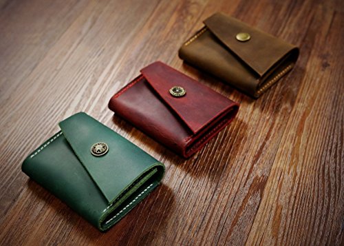 Personalized Vintage Distressed Leather Women Men Business Card Holder/Business Card Case Organizer/Credit Card Holder Wallet -Bc0Xs #TOP1