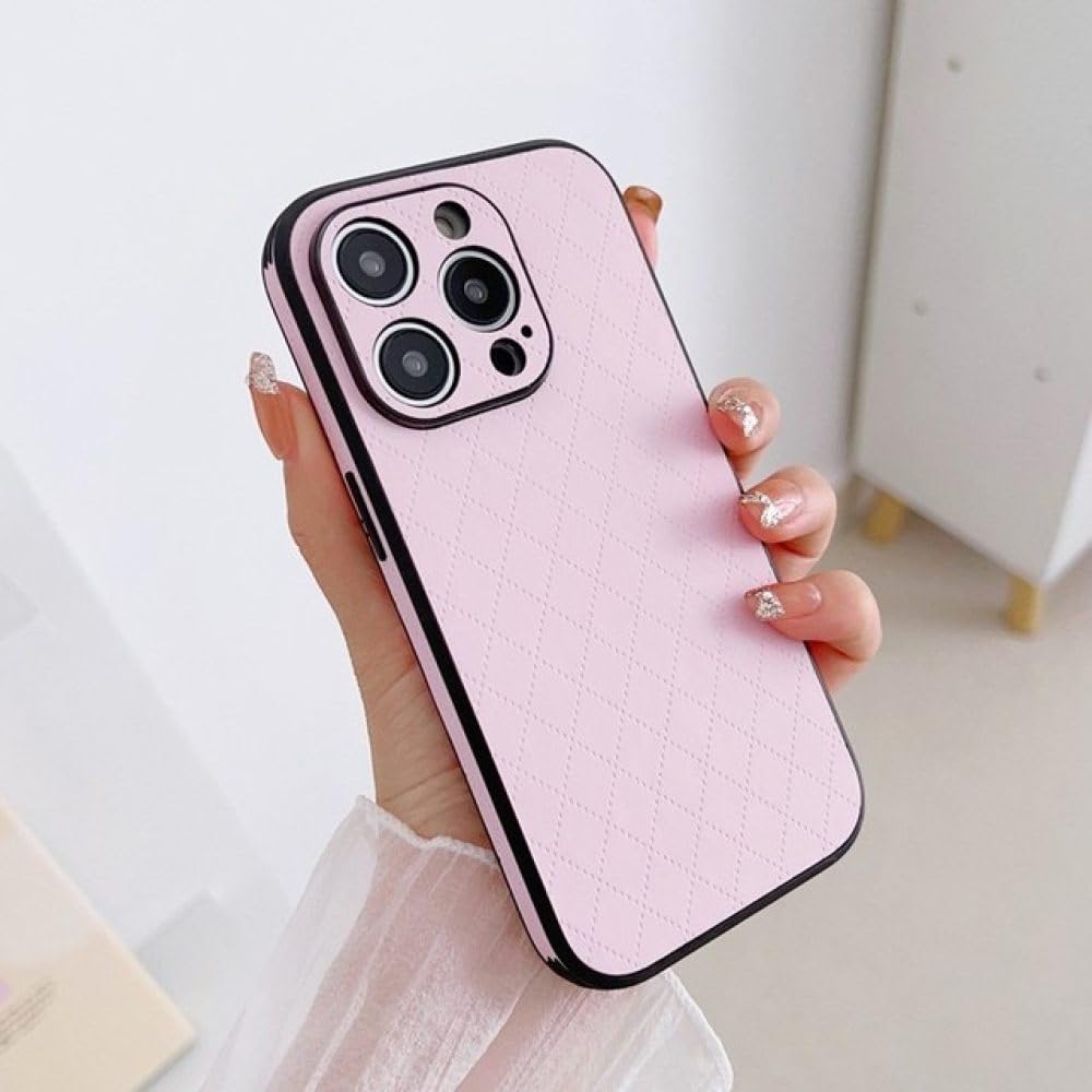 Coque arrière pour iPhone 12 motif losange relief - 6