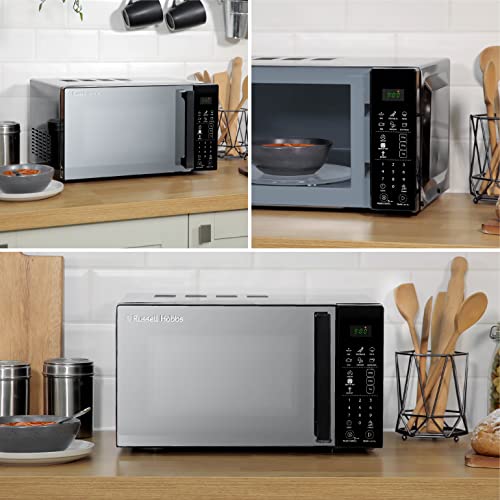 Russell Hobbs RHMT2004B 20 L 800 W Touch Control Digital Solo Microwave in Black with 10 Power Levels, 6 Auto Cook Menus, Defrost Control, Clock and Timer - Image 8